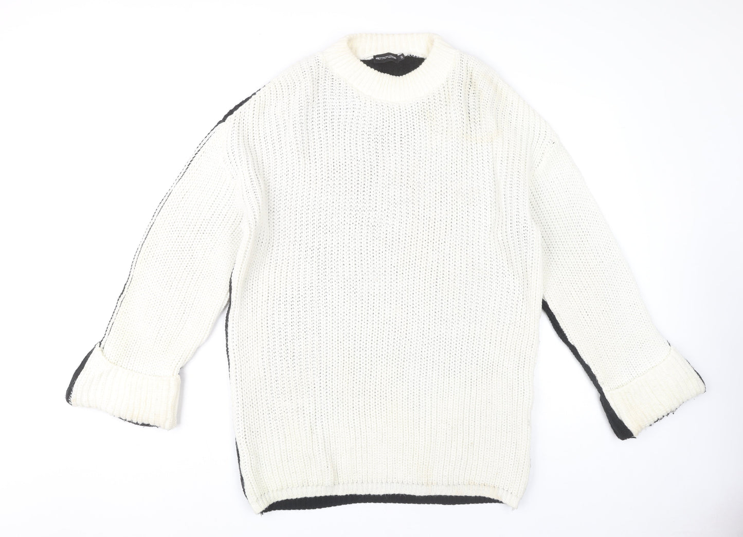 Womens UK Size S PRETTYLITTLETHING Multicoloured Pullover Jumper