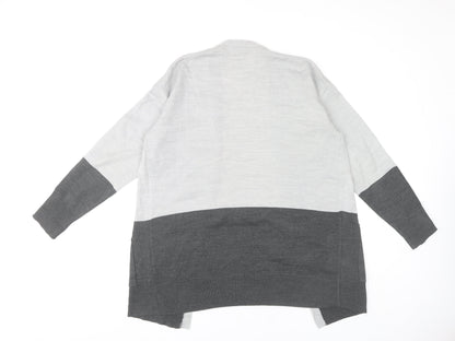Womens UK Size M M&Co Grey Cardigan Jumper