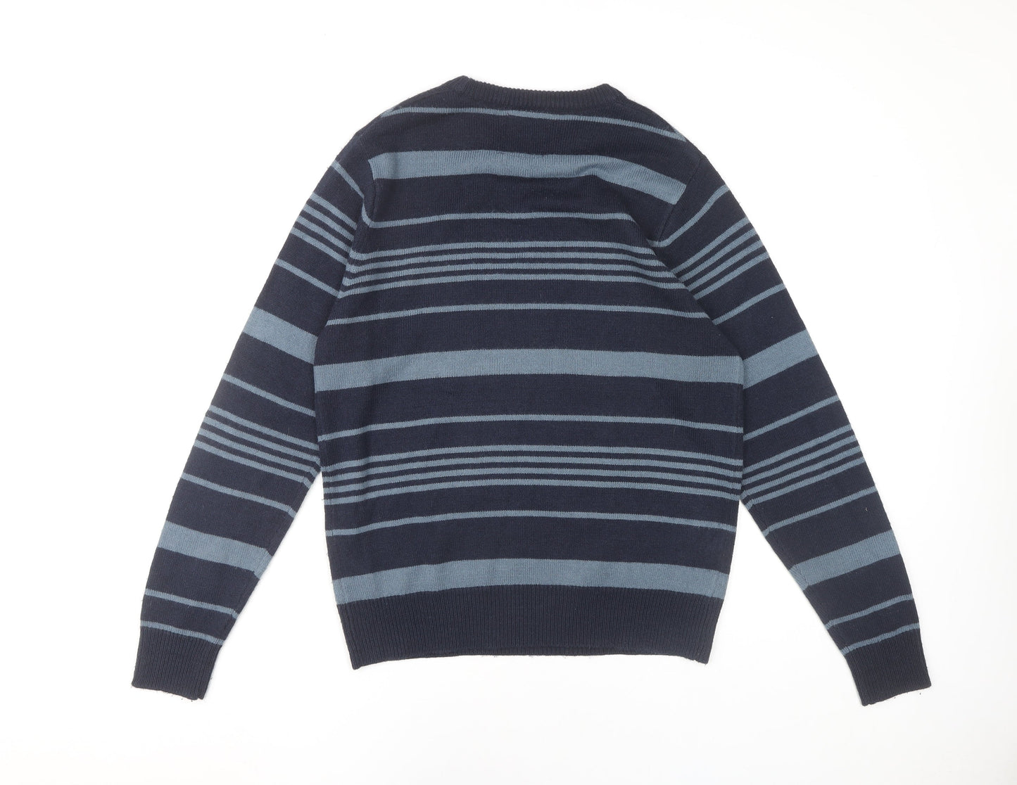 Kensington Dockside Men's Blue Striped Pullover Jumper M