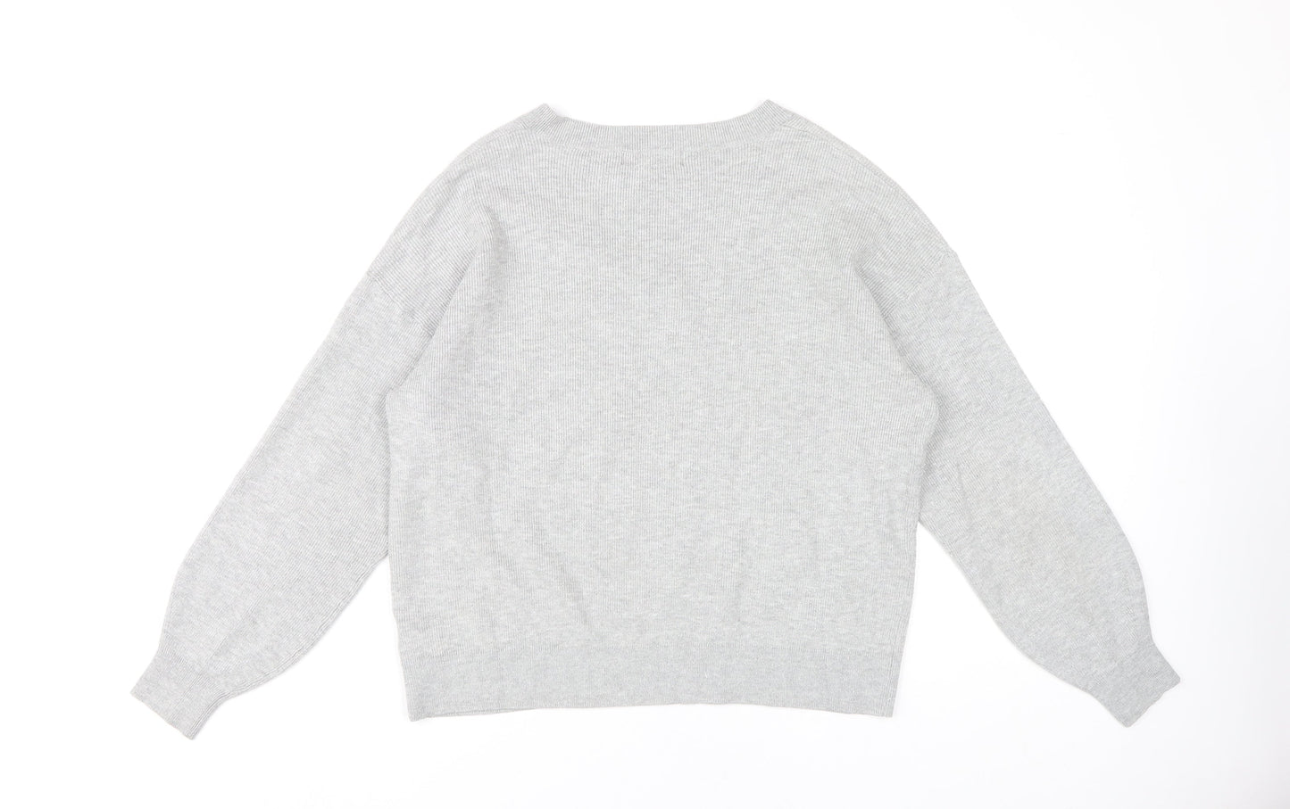 Womens UK Size L Marks and Spencer Grey Pullover Jumper