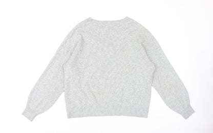 Womens UK Size L Marks and Spencer Grey Pullover Jumper