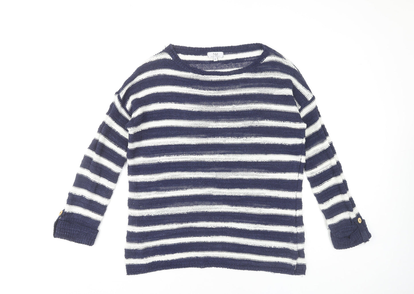 Womens UK Size S Nina Murati Blue Pullover Jumper