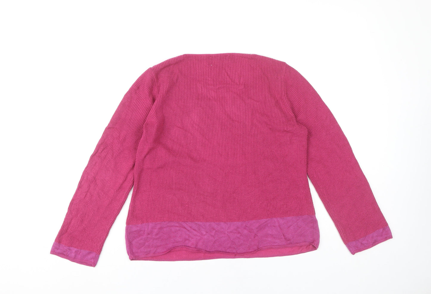 Womens UK Size 12 Marks and Spencer Pink Pullover Jumper