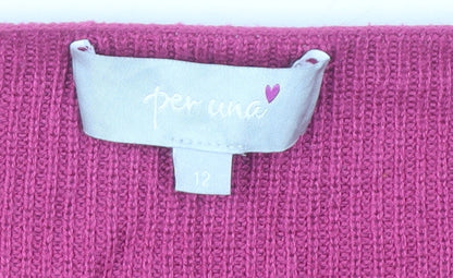 Womens UK Size 12 Marks and Spencer Pink Pullover Jumper
