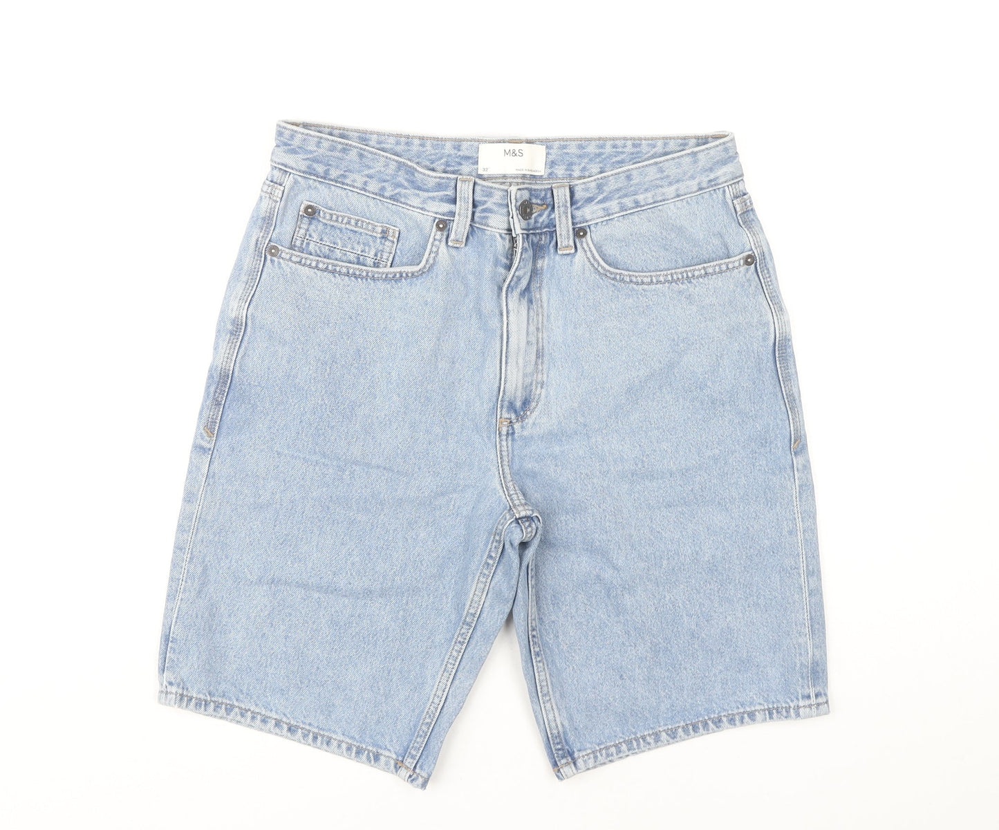Marks and Spencer Men's Blue Denim Shorts