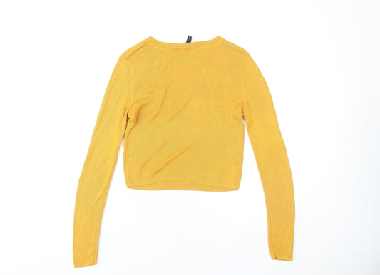 H&M Women’s Yellow Pullover Jumper, Size 12