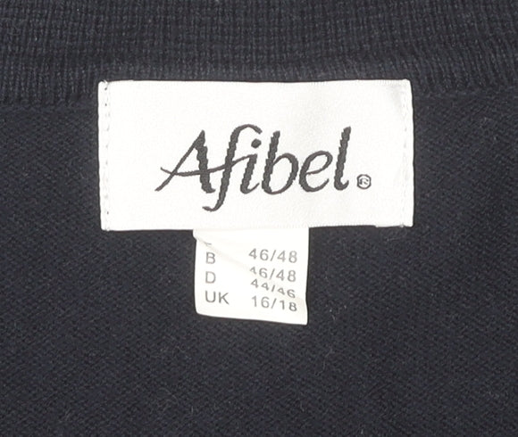 Womens UK Size 16/18 Afibel Multicoloured Basic Polo