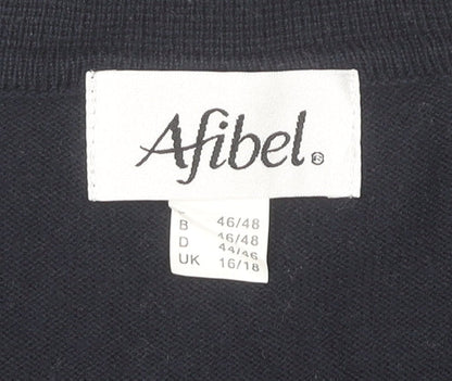 Womens UK Size 16/18 Afibel Multicoloured Basic Polo