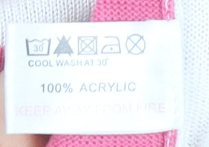 Womens UK Size L Fay Louise Pink Pullover Jumper