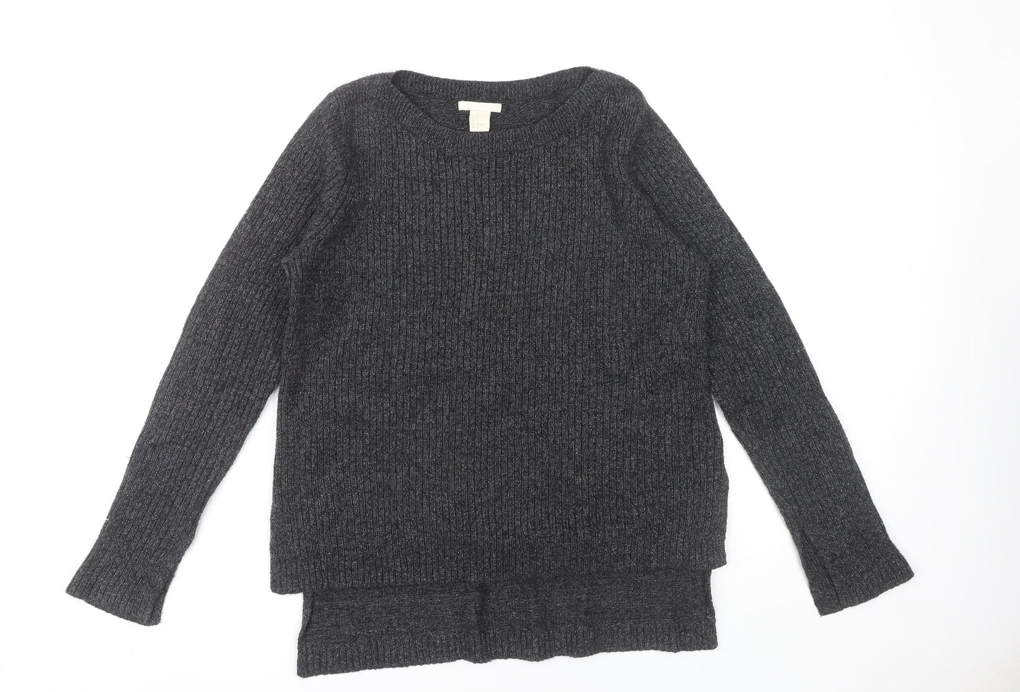 Womens UK Size 12 H&M Black Pullover Jumper