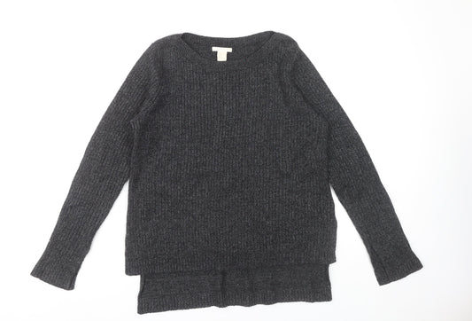 H&M Women's Black Pullover Jumper, Size 12