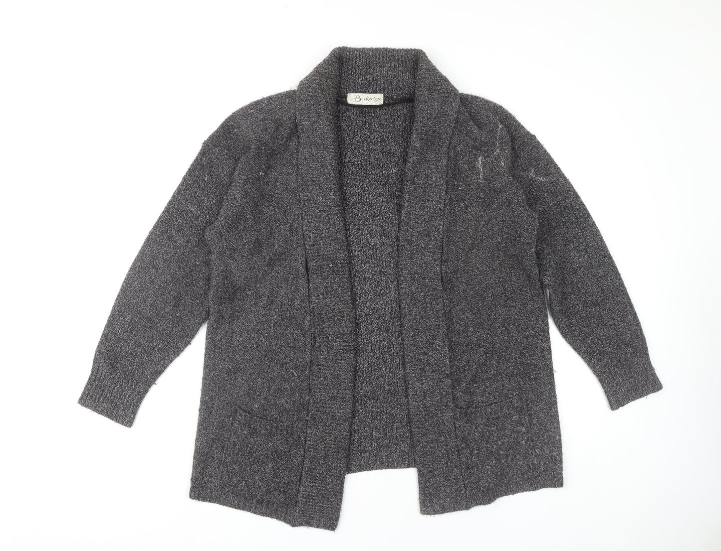 Womens UK Size 10 Berketex Black Cardigan Jumper