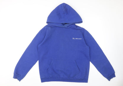 Boohoo Women's Blue Pullover Hoodie, Size S, Casual Comfort