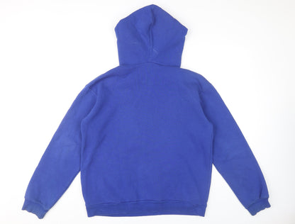 Boohoo Women's Blue Pullover Hoodie, Size S, Casual Comfort
