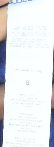 Boohoo Women's Blue Pullover Hoodie, Size S, Casual Comfort