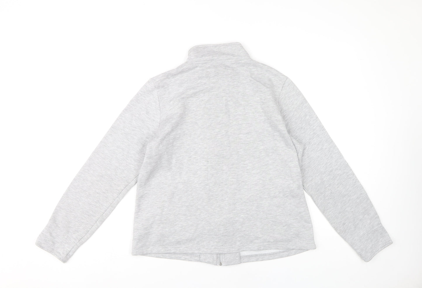 Damart Women’s Grey Full Zip Sweatshirt Size 10/12