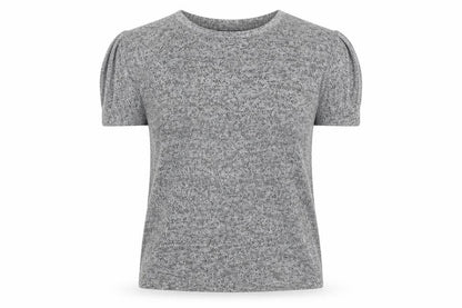 Chic by Jacob Women's Grey Knit T-Shirt XS