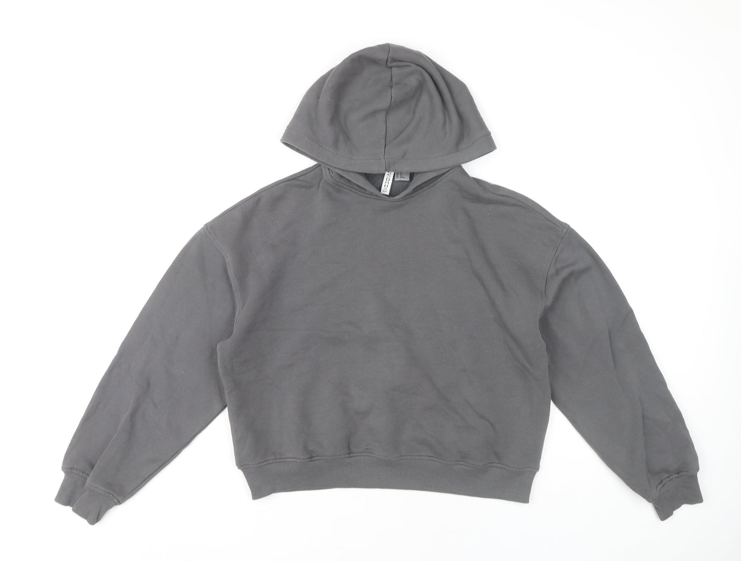 H&M Women’s Grey Pullover Hoodie Size 8