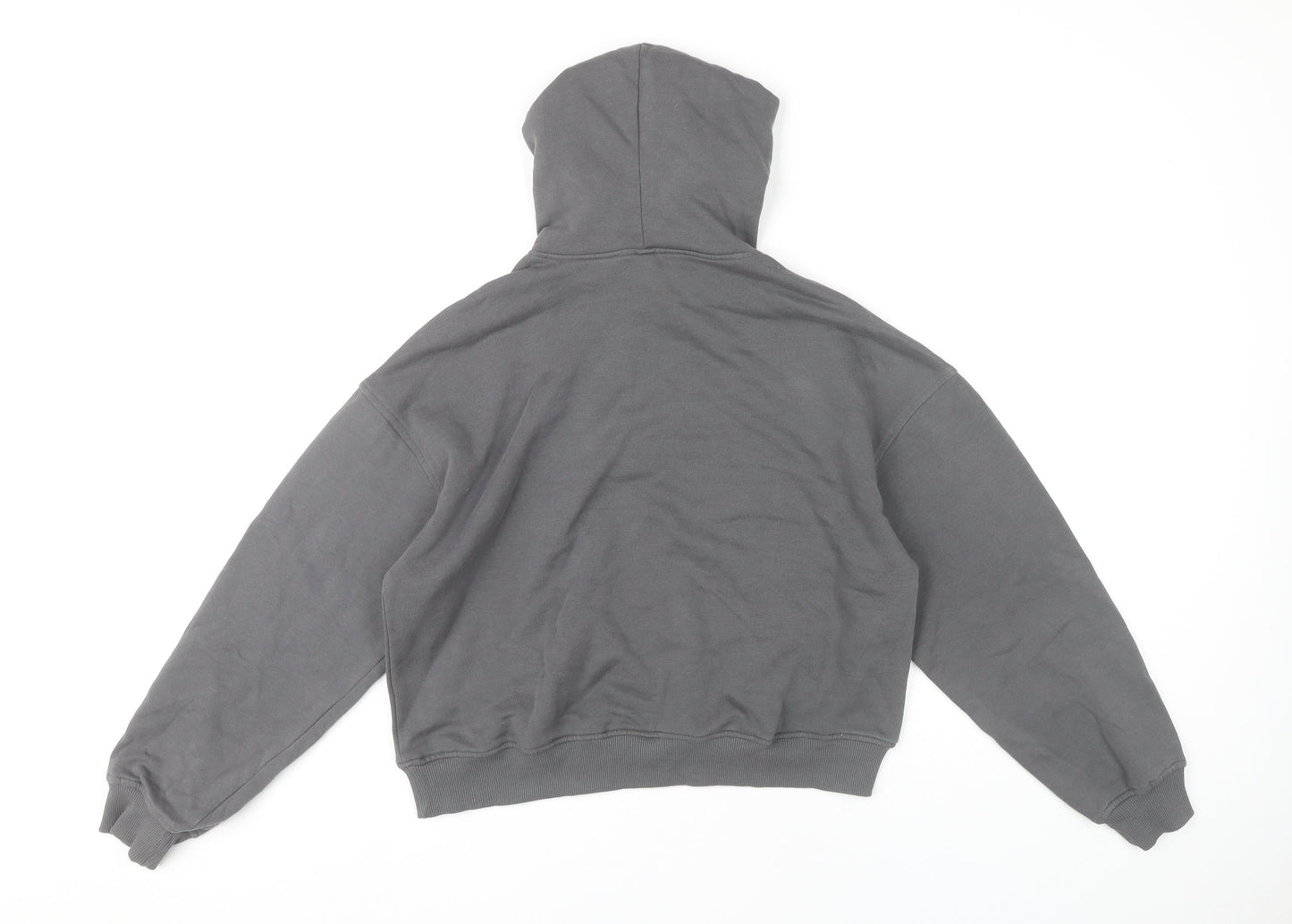 H&M Women’s Grey Pullover Hoodie Size 8