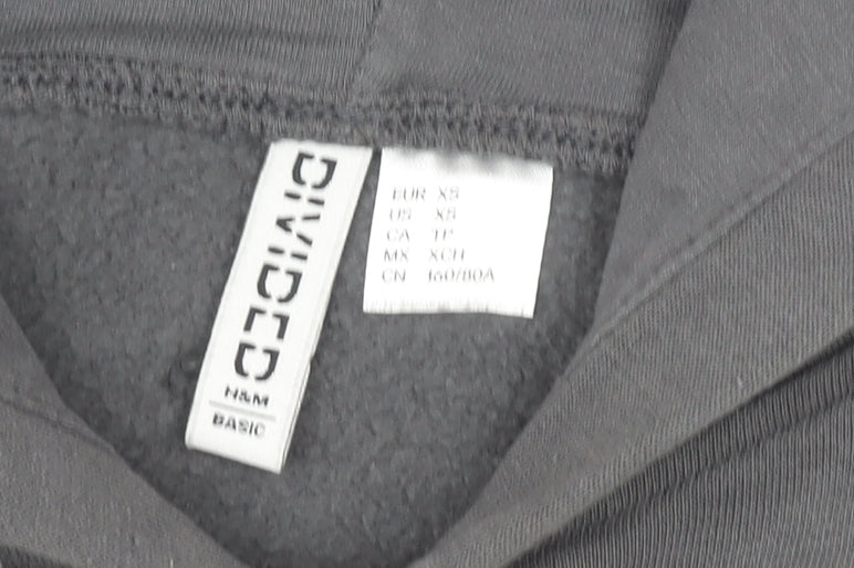 H&M Women’s Grey Pullover Hoodie Size 8