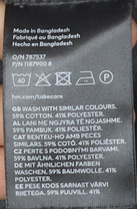 H&M Women’s Grey Pullover Hoodie Size 8