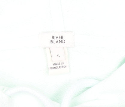 River Island Women's White Pullover Hoodie Size S