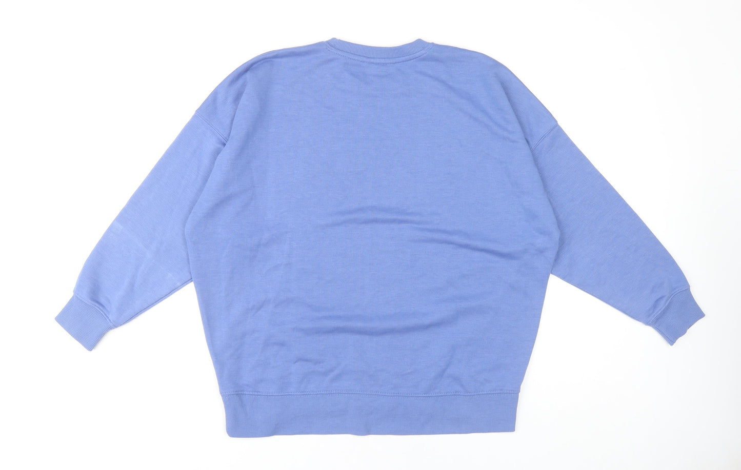 New Look Women's Blue Sweatshirt, Size S, Crew Neck