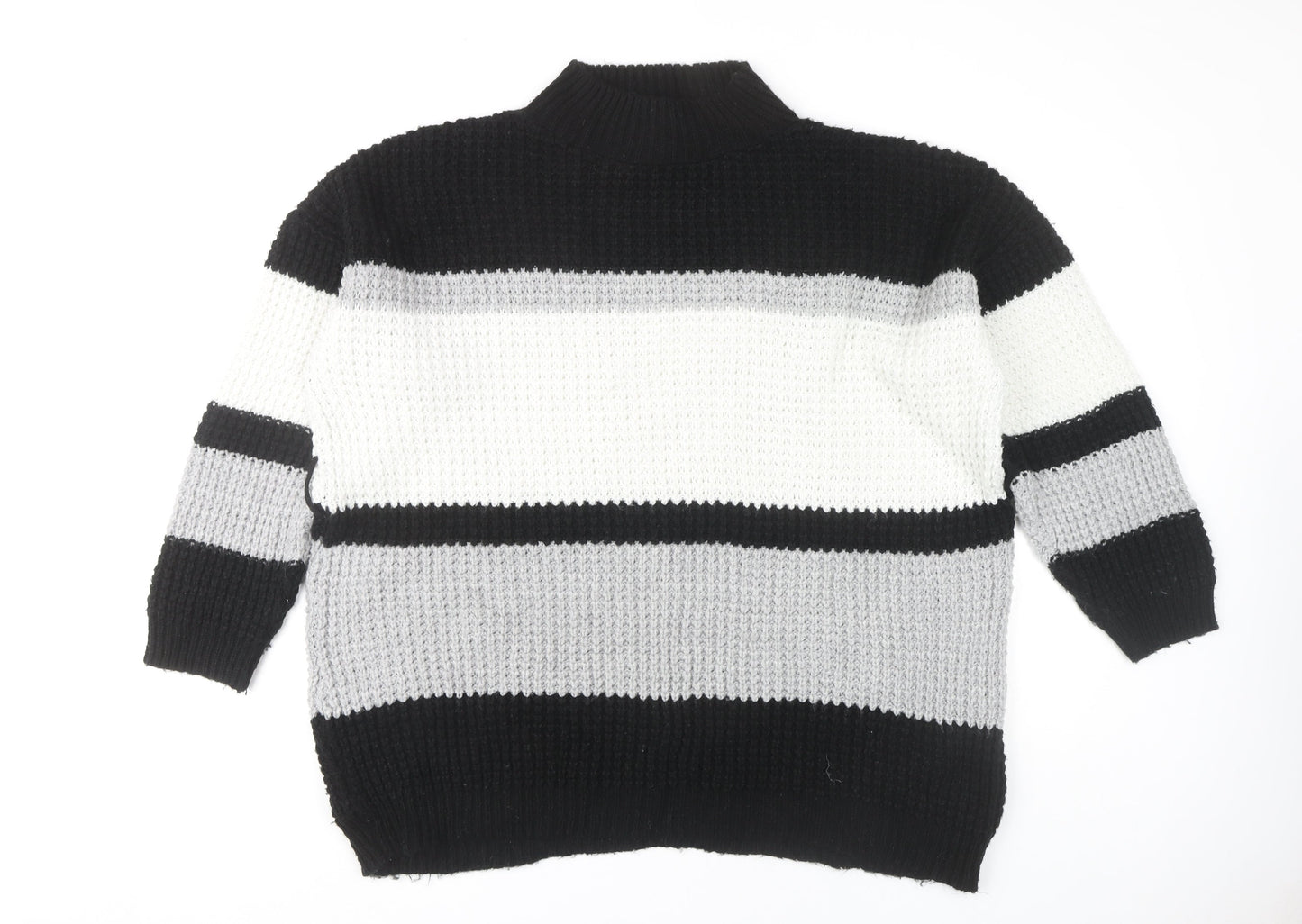 Womens UK Size M PRETTYLITTLETHING Black Pullover Jumper