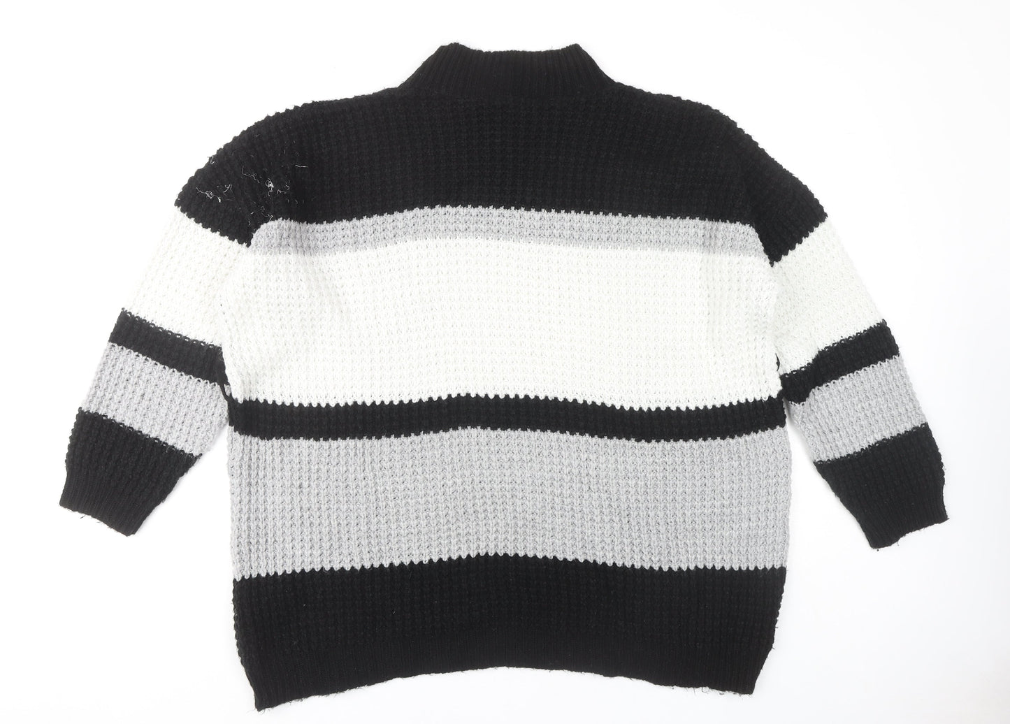 Womens UK Size M PRETTYLITTLETHING Black Pullover Jumper