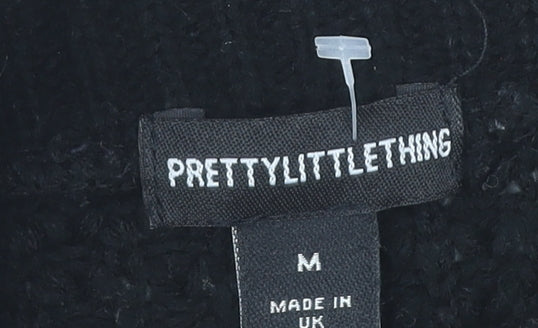 Womens UK Size M PRETTYLITTLETHING Black Pullover Jumper