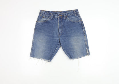 Dickies Blue Denim Cut-Off Shorts, Unisex, Relaxed 32in