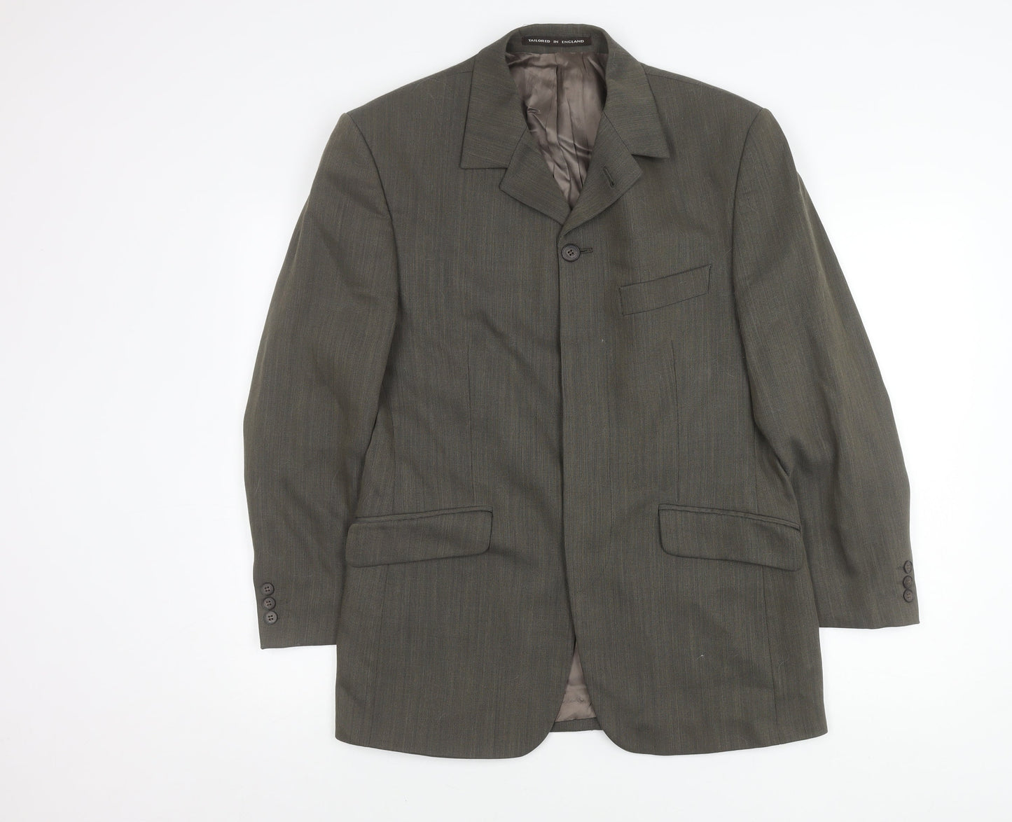 Mens UK Size 38 Jeff Banks Regular Brown Suit Jacket