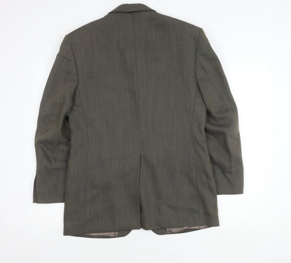 Mens UK Size 38 Jeff Banks Regular Brown Suit Jacket