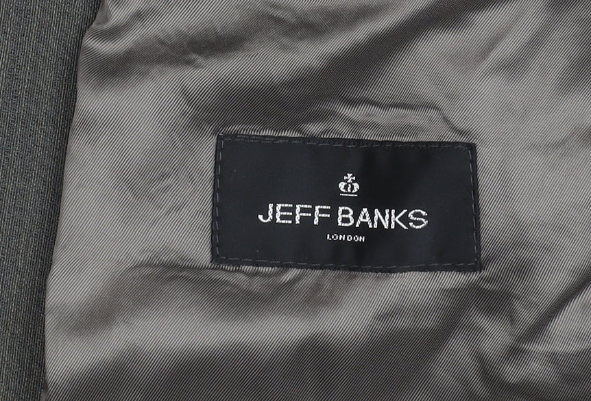 Mens UK Size 38 Jeff Banks Regular Brown Suit Jacket