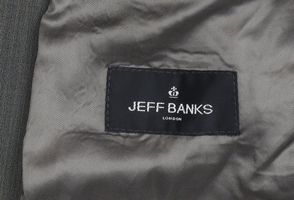 Mens UK Size 38 Jeff Banks Regular Brown Suit Jacket