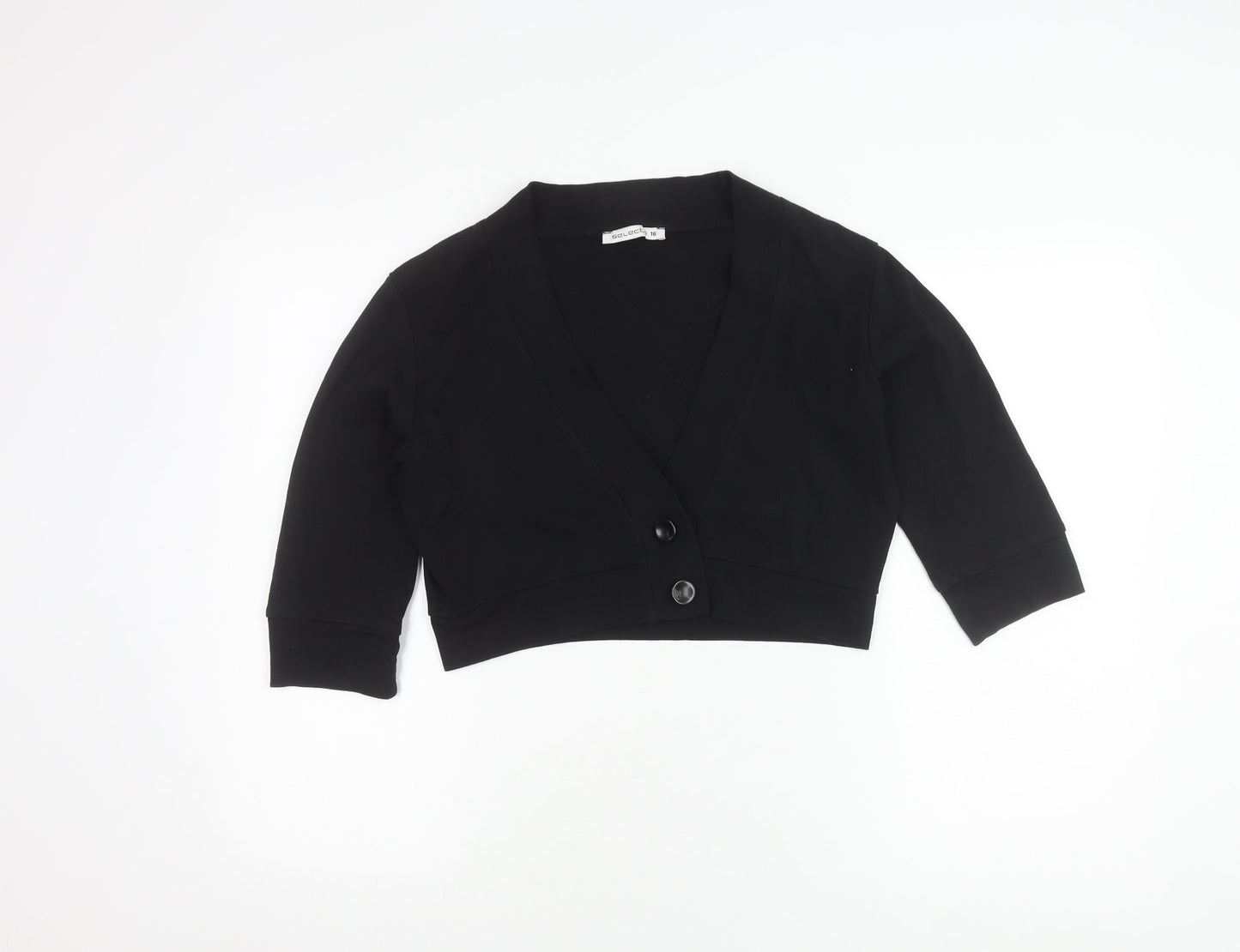 Womens UK Size 16 Select Black Cardigan Jumper