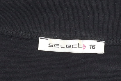 Womens UK Size 16 Select Black Cardigan Jumper