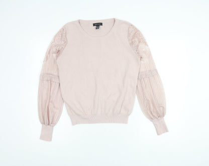 Womens UK Size 12 New Look Pink Pullover Jumper