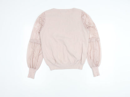 Womens UK Size 12 New Look Pink Pullover Jumper