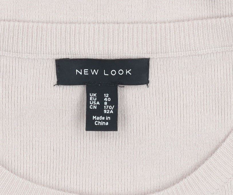 Womens UK Size 12 New Look Pink Pullover Jumper