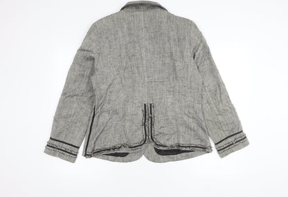 Marks and Spencer Women's Grey Suit Jacket Size 16
