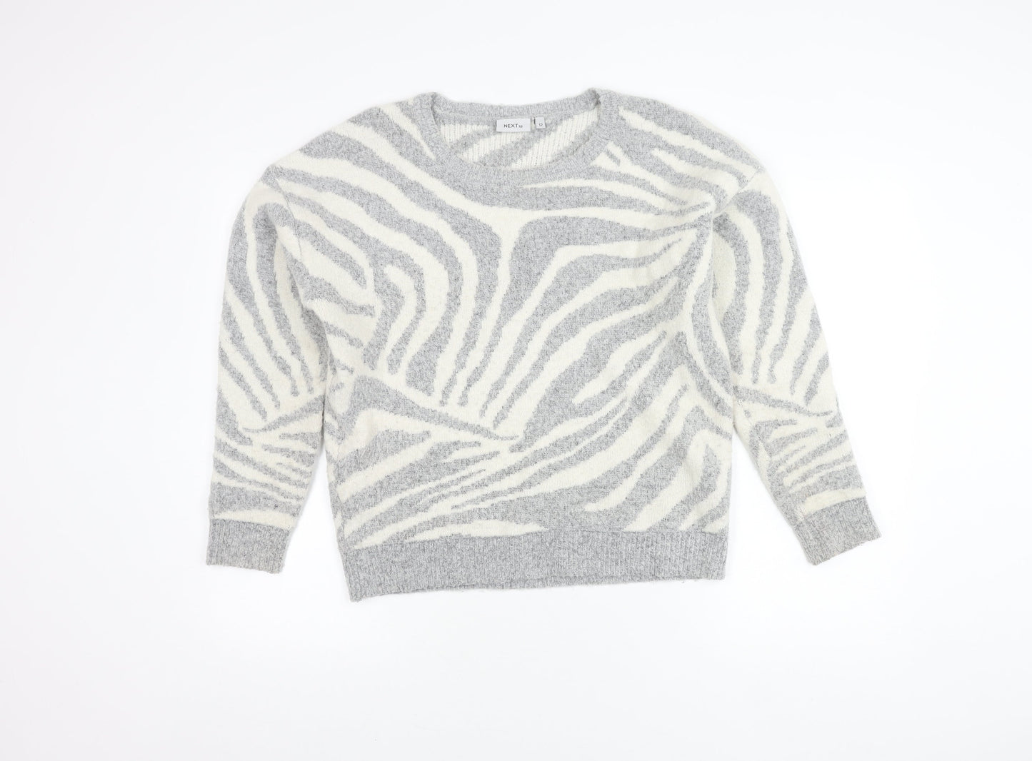 Womens UK Size 12 NEXT Grey Pullover Jumper