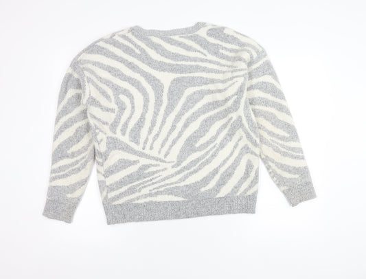 Womens UK Size 12 NEXT Grey Pullover Jumper
