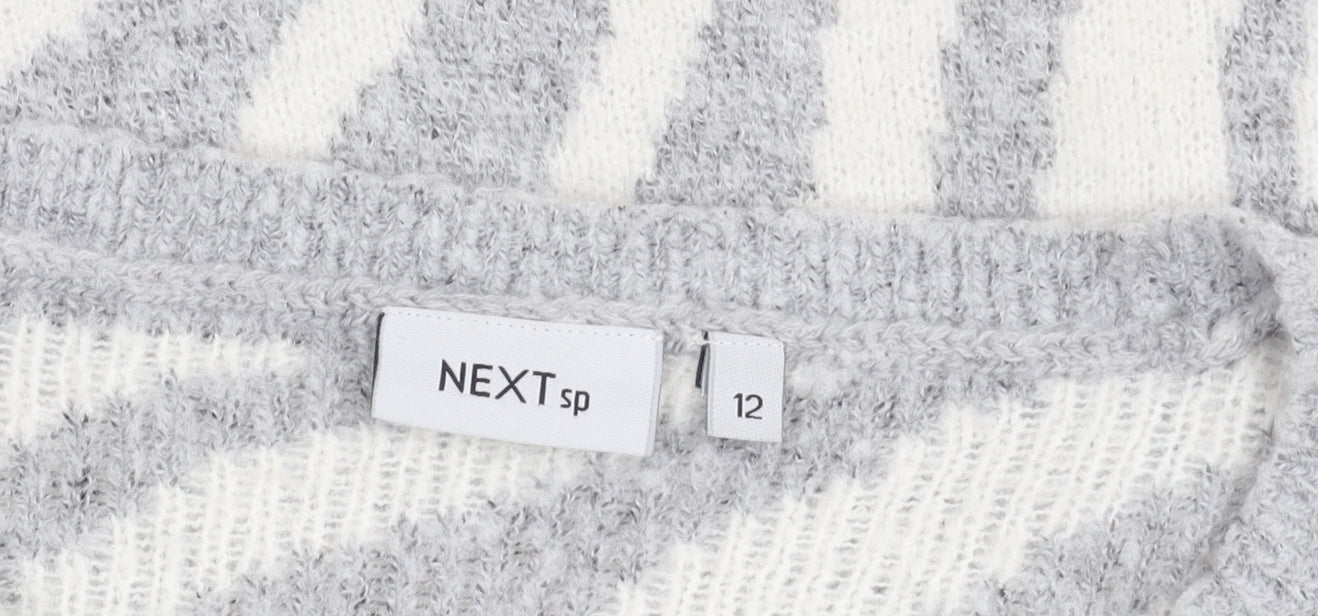 Womens UK Size 12 NEXT Grey Pullover Jumper