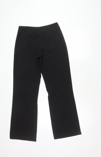 Andrea Mare Women's Black Trousers Size 12 Wool Blend