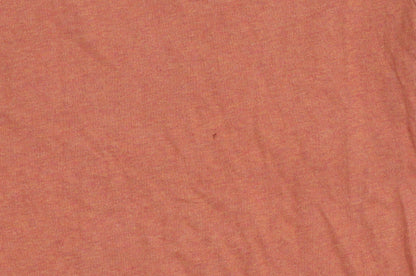 Superdry Men's Orange Logo T-Shirt, Size M, Cotton Crew Neck