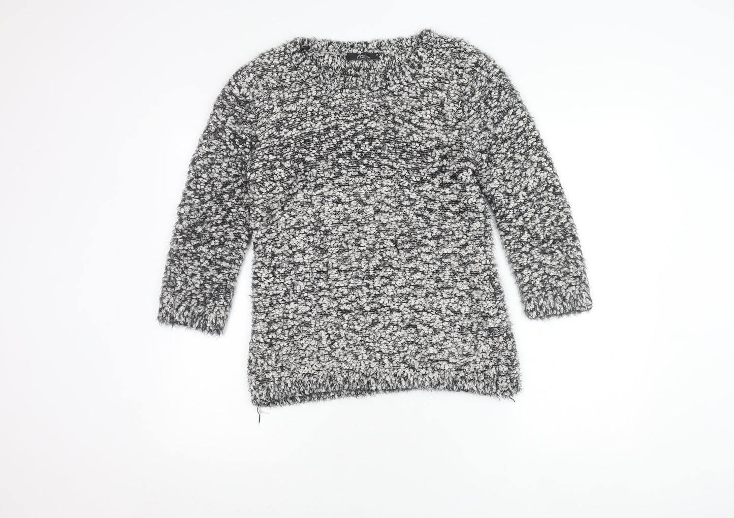 Womens UK Size M BM Collection Grey Pullover Jumper