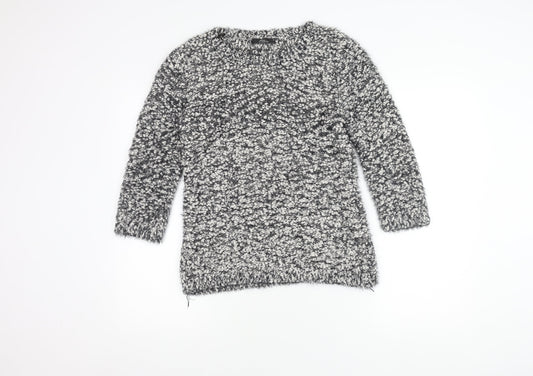 Womens UK Size M BM Collection Grey Pullover Jumper