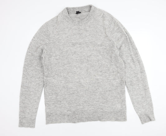 H&M Women's Grey Crew Neck Jumper Size 14