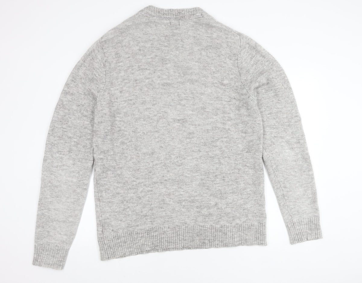 Womens UK Size 14 H&M Grey Pullover Jumper